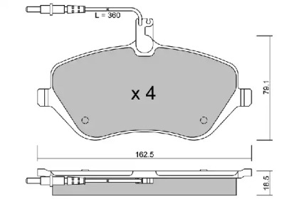 Комплект тормозных колодок (AISIN: BPPE-1011)